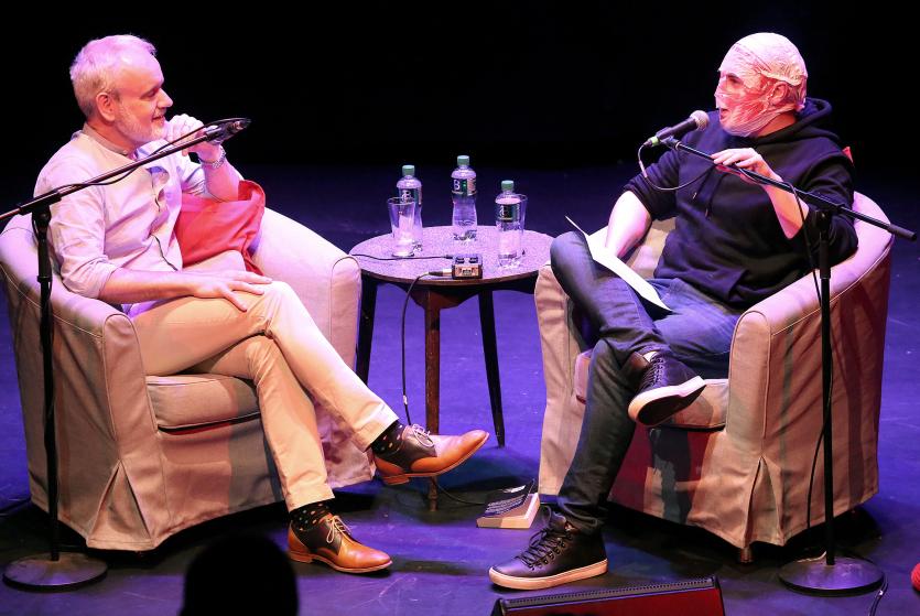 Blind Boy Podcast Live at the Moat Theatre with special Guest Amnesty International Executive Director Colm O'Gorman (16)