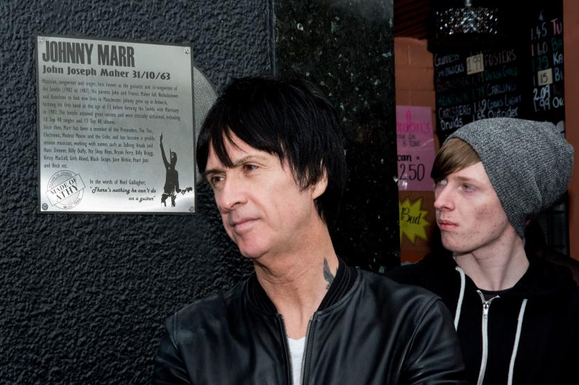 Johnny Marr and Mani Stone Roeses in Athy