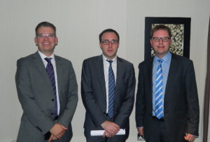 Cllr Paul Ward, Deputy Robert Troy and Cllr James Lawless  at a recent information night on Childcare at the Westgrove Hotel, Clane.