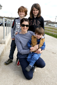Evie, Jack and Billy Kavanagh with Liza Kavanagh