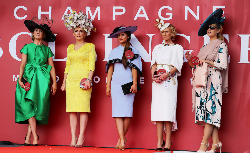The five finalists from today's Bollinger Best Dressed Lady competition. 