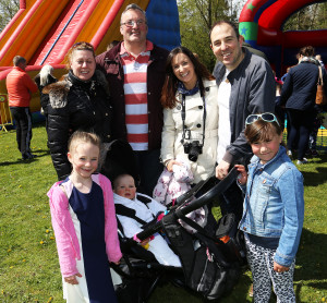 Angela, Erin and Erika Bowes with Angela, Dennis, Naomi, Richard and Annie Fogarty