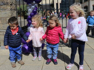 Max and Millie Salvetti with Emilie and Lauren Crowe