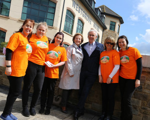 Owners of the Westgrove Pat and Anne Fadden  with staff Vivienne Franco, Shiela Gjettermann, Aoife Malone, Michelle McLoughlin and Maja Epps