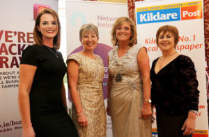 Anna Fortune(Commercial Manager Kildare Post & Kildare Now), Mary Foley, Stella Johnson(Network Ireland Kildare Branch President) and Vivienne Tierney