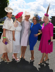 Joanna Lumley with Eillish Stack, Mary O Halloran, Joy Higgins and Sinead Hayes