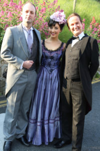 Members of the cast from THE IMPORTANCE OF BEING EARNEST Kevin Reid, Carol Gleeson and Paul Dicker