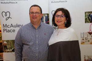 Manager of McAuley Place Mark Hazzard and Philomena Breslin