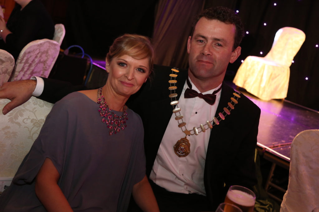 Mayor of Kildare Ivan Keatley with his wife Elena