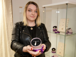 Aisling Mahon (Jewellery Designer, Newbridge) at the launch of Art Hub's new concept of bringing Art to the local Community in the form of a Pop Up Gallery and Shop titled 'Metamorphosis', an Exhibition of Diverse Artworks from Ireland. The first Pop up of many to come will be located in the Moat Mall, Naas, Co. Kildare from Thursday the 1st to the 31st of December. The Pop Up will feature many talented artists and craftspeople from all over Ireland in an exhibition celebrating their inspirations. Photo:Michael Donnelly. NO REPRO FEE. See Press Release
