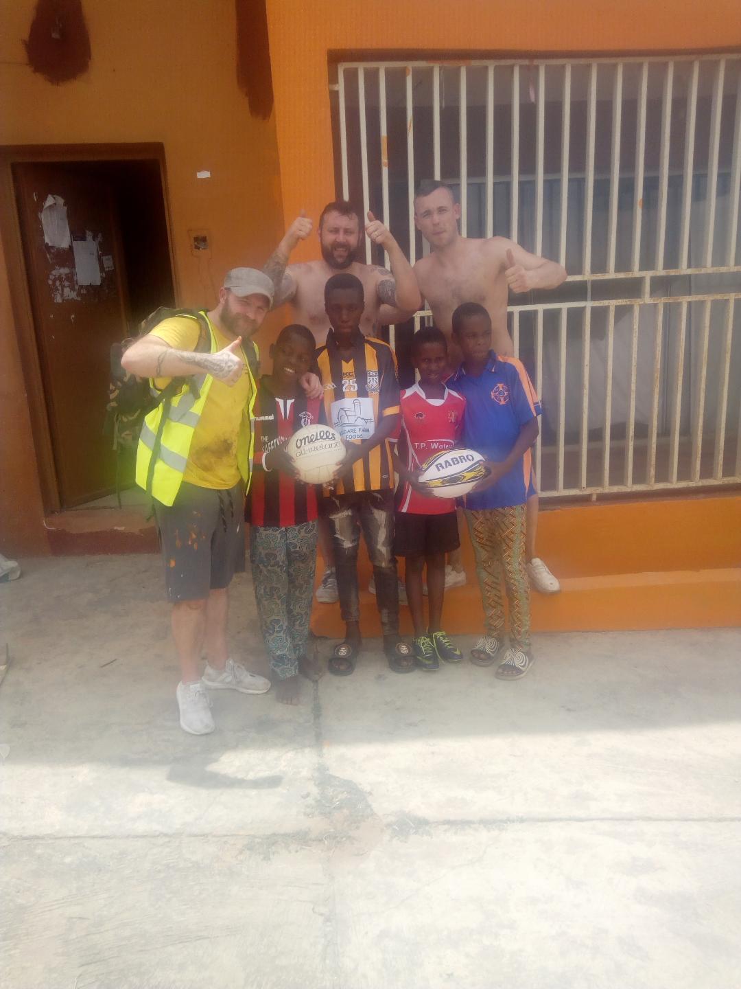 Co Kildare volunteers help renovate house in Nigeria for families in