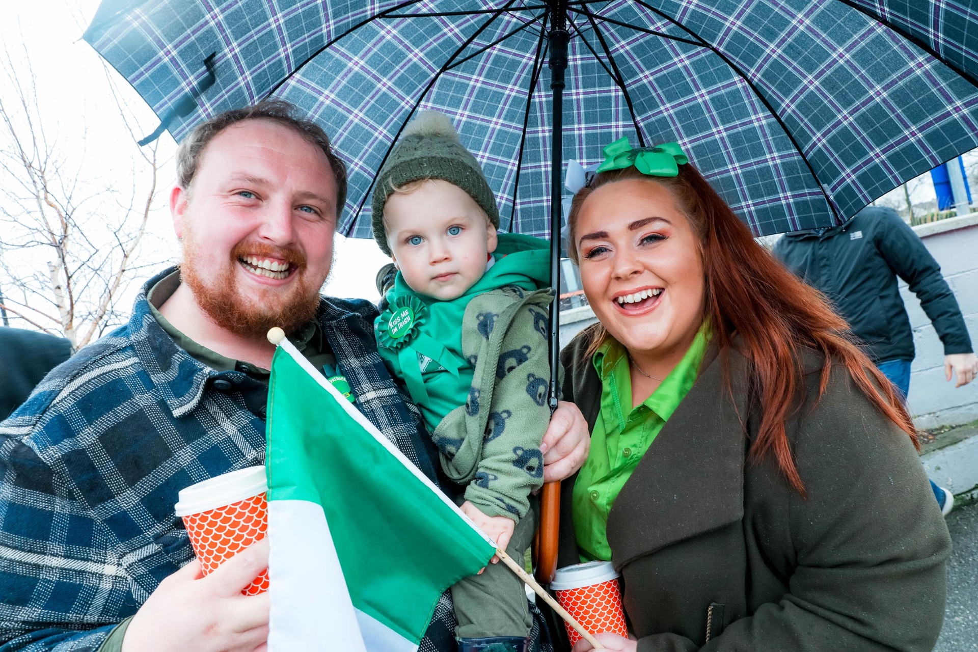 Phil and Finn Brady with Kym Gartry