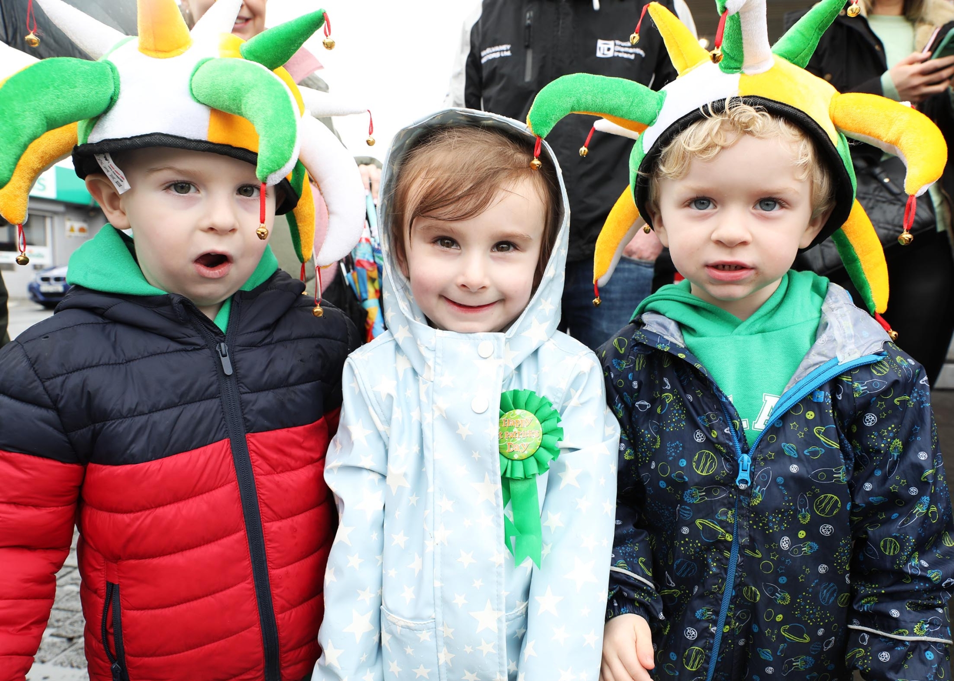 Ollie McMahon, Evie Tynan and Jack McMahon