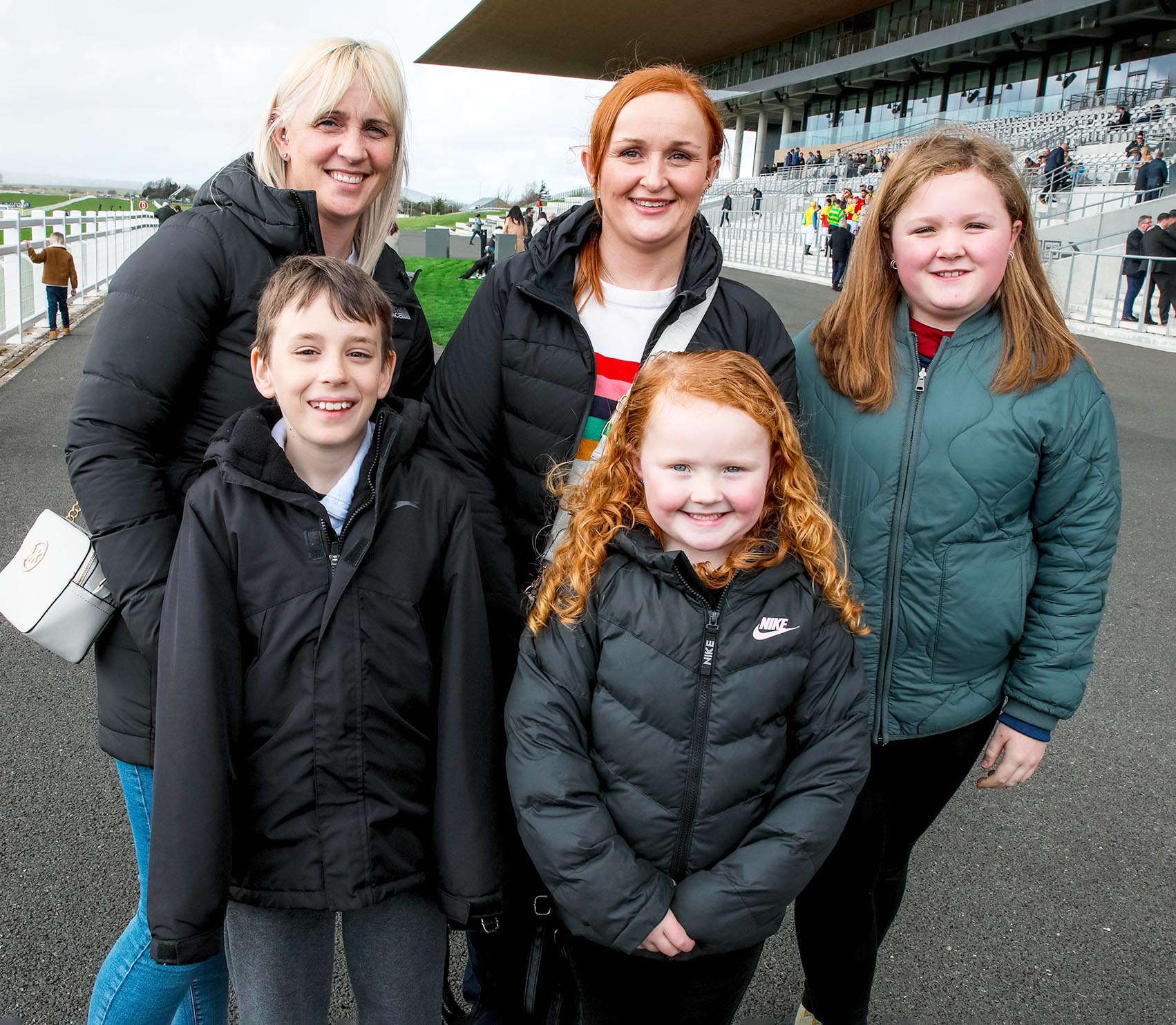 Debra Coughlan, Darragh Coughlan, Amada Pender, Clara Pender and Aoife Pender