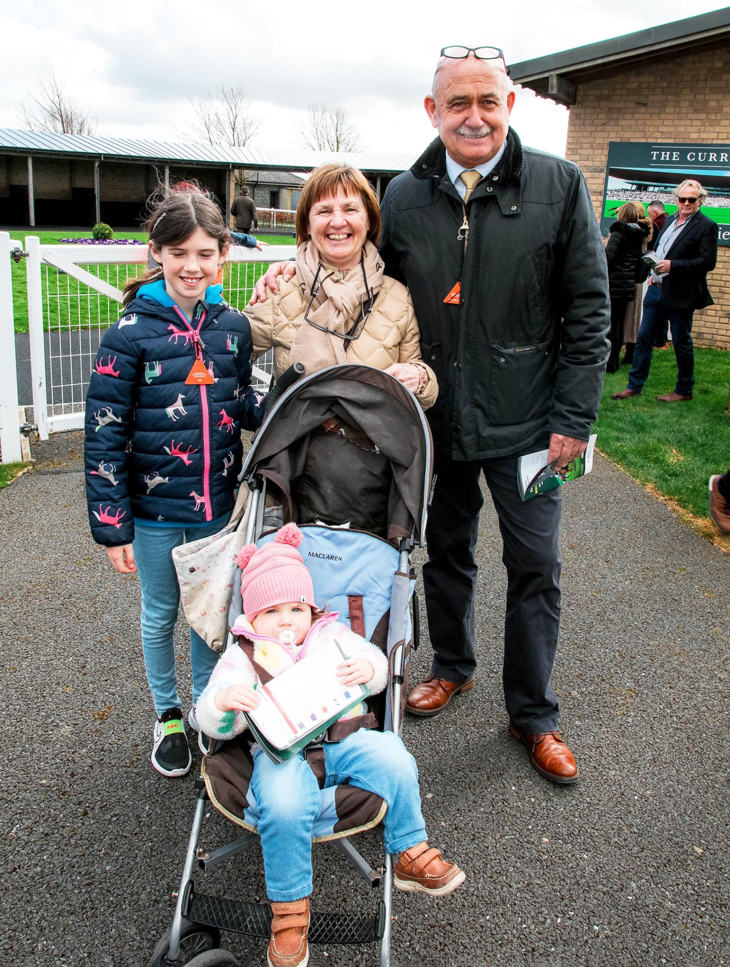 Alice, Orla and Kathleen Cleary with Jack Moran