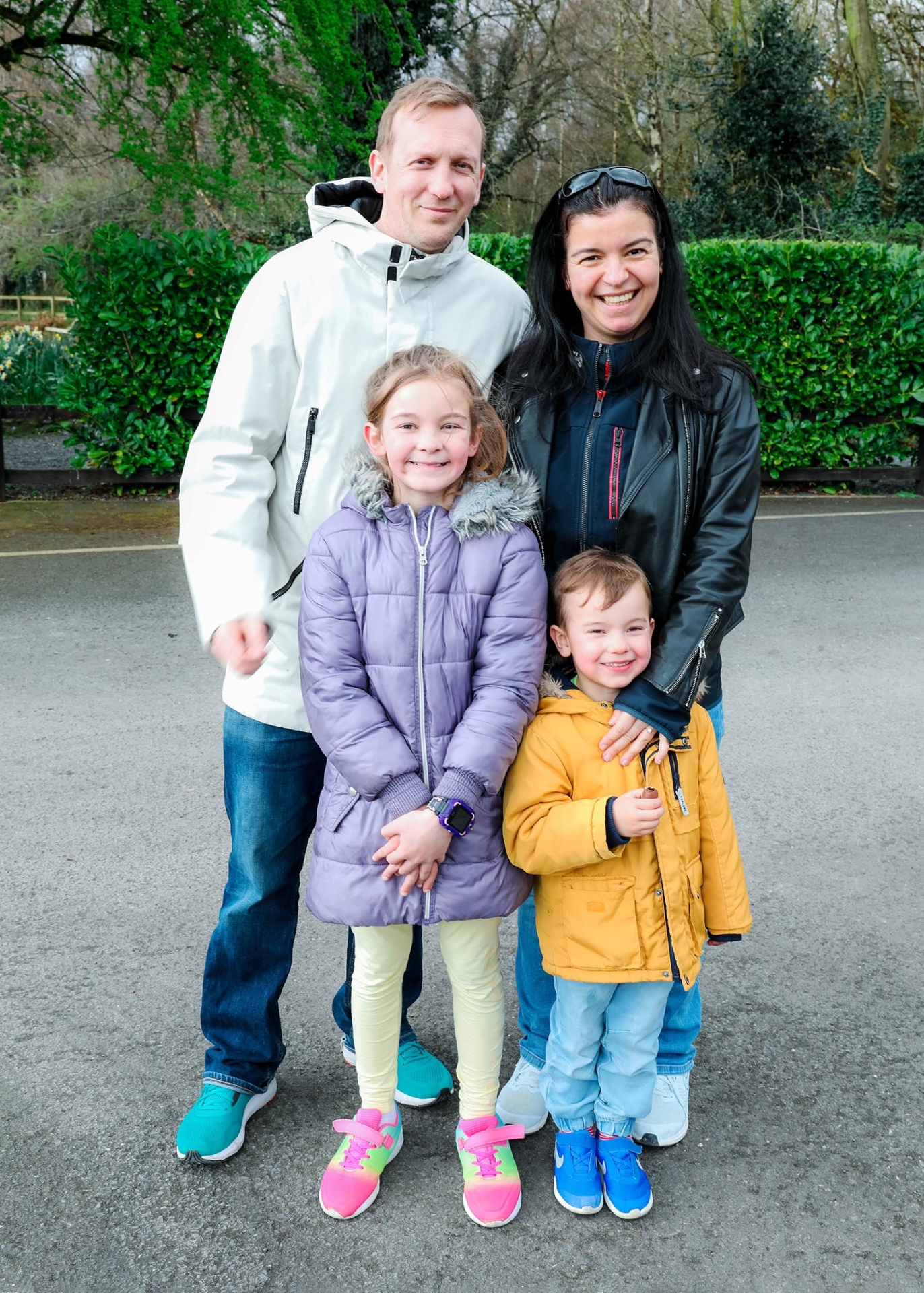 Liam, Emily, Hristina and Mark Price