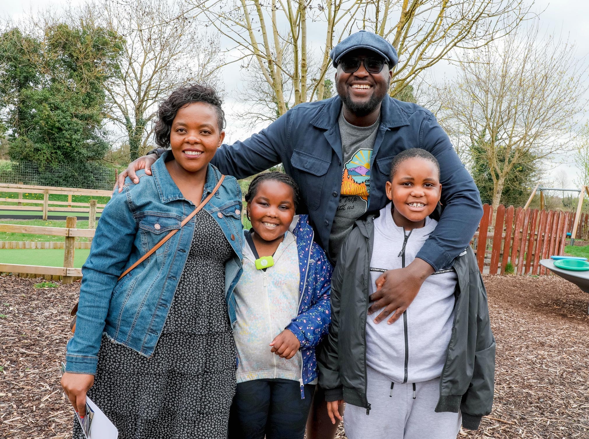 Iris, Fortune, Arnold and Liam Ruhukwa