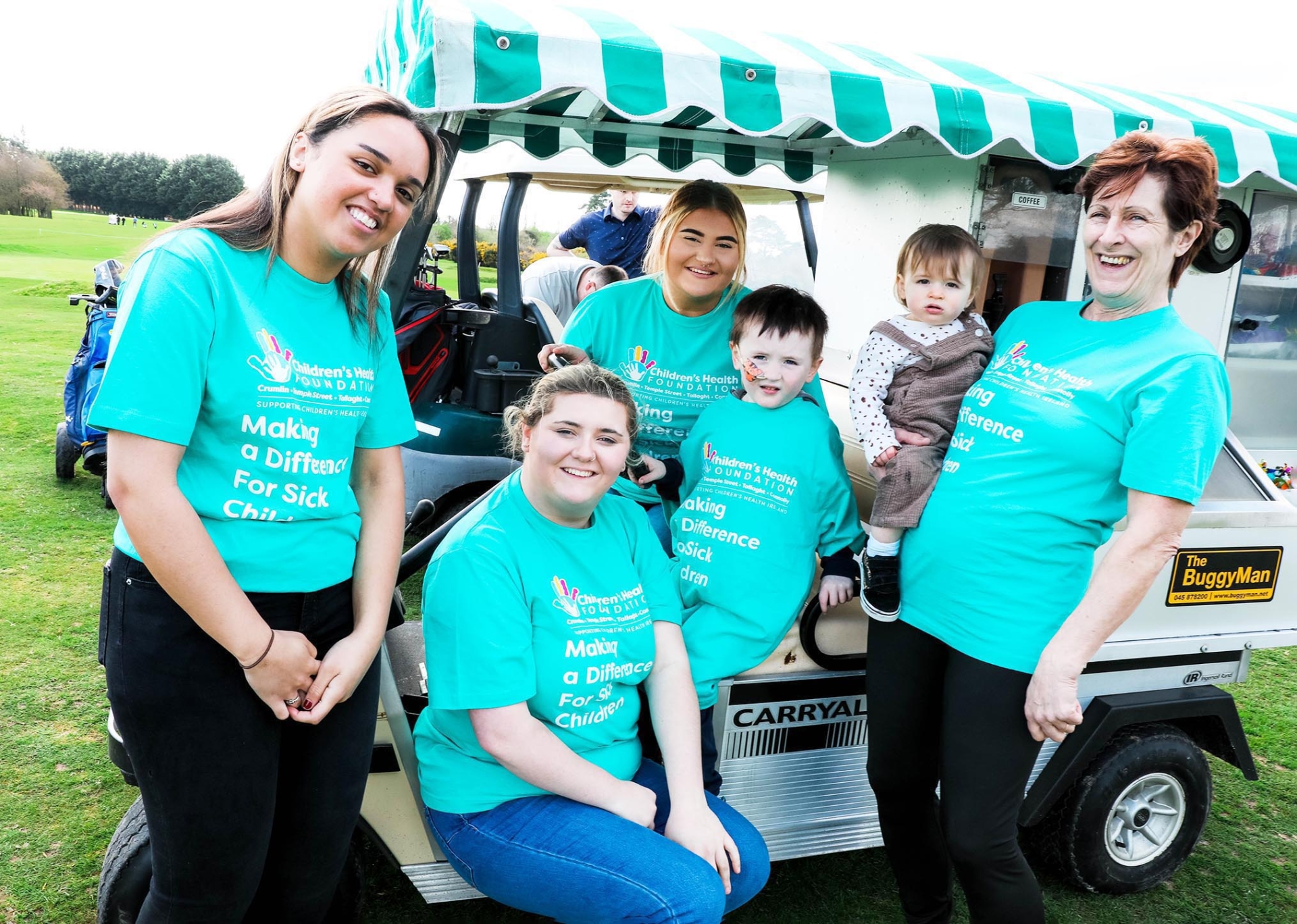 Betty Masterson, Meabh O'Connor, Jack O'Connor, Mary Millot, Esther Millot and Chloe Millot