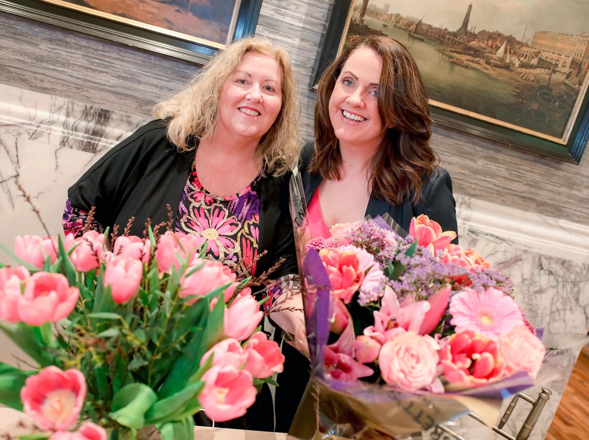 Marye Cosgrove (Bretts Florist Naas) and Ruth Scott (Classic Hits Radio presenter and Solemniser) 