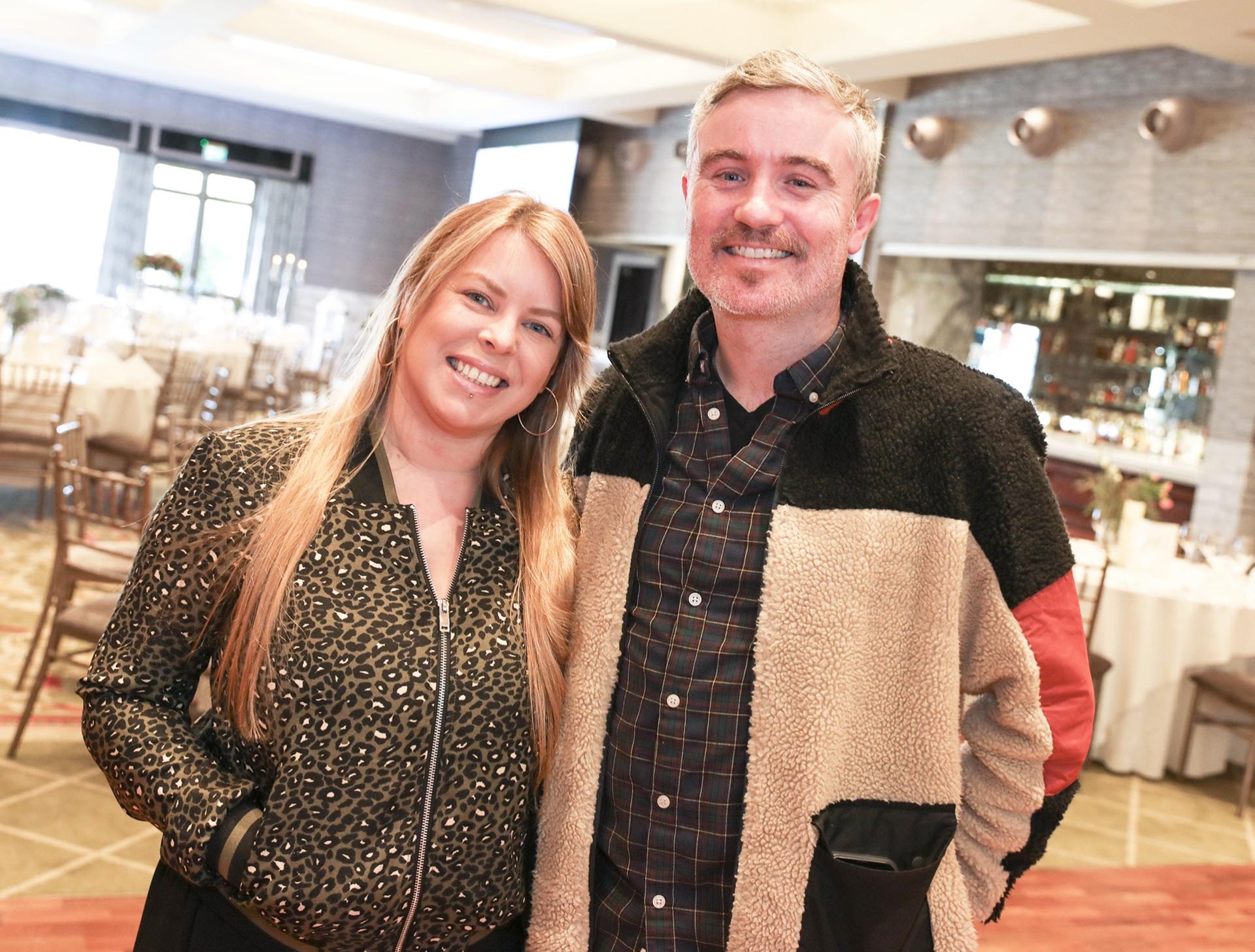 Lesley Mills and Shane Crossan from Rathcoole 
