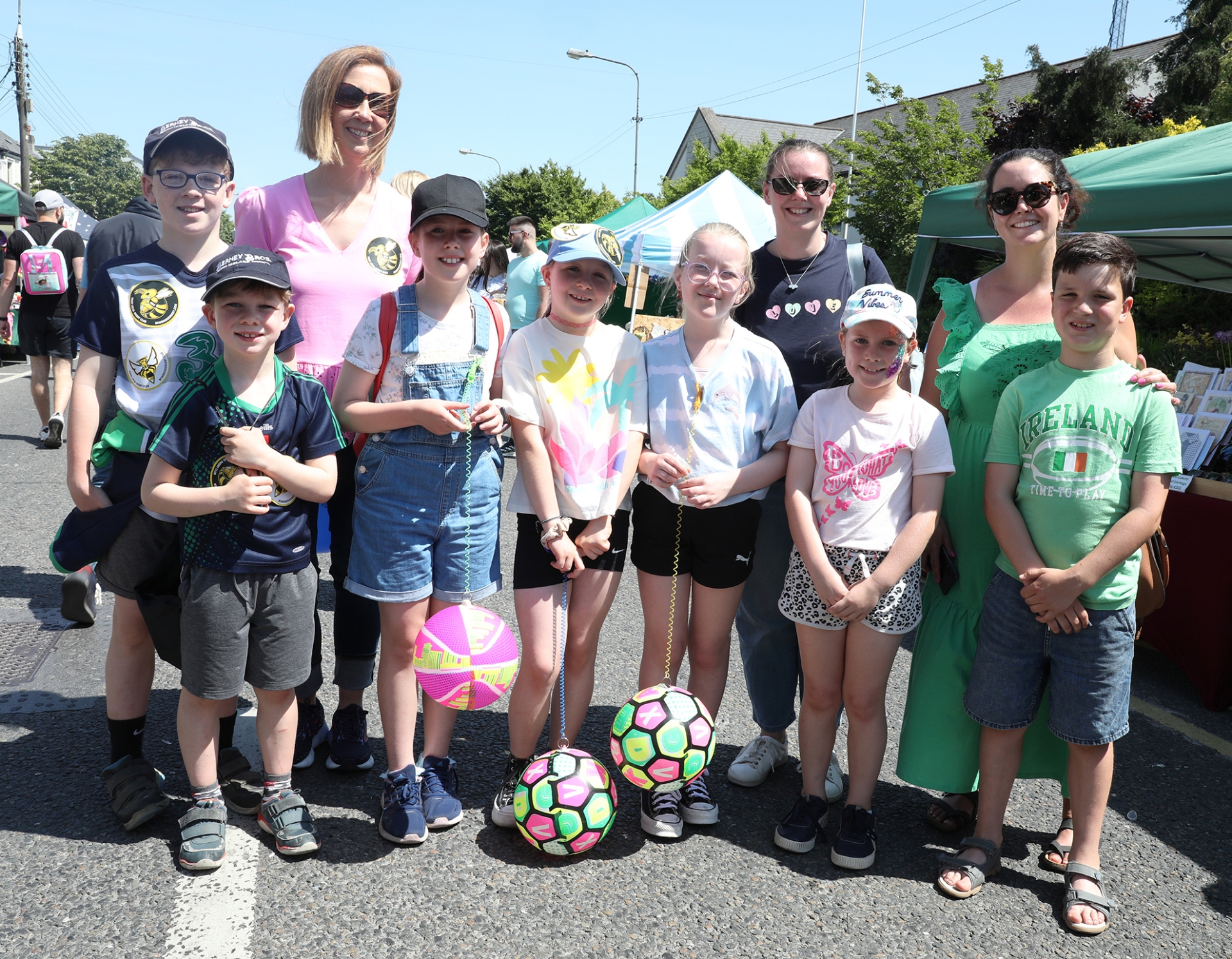 Max Berney, Noah Berney, Kate Flaherty, Ella Berney, Ava Hanley, Olivia Flaherty, James Dooley, Sinead Dooley, Karen Flaherty and Aisling Quinn