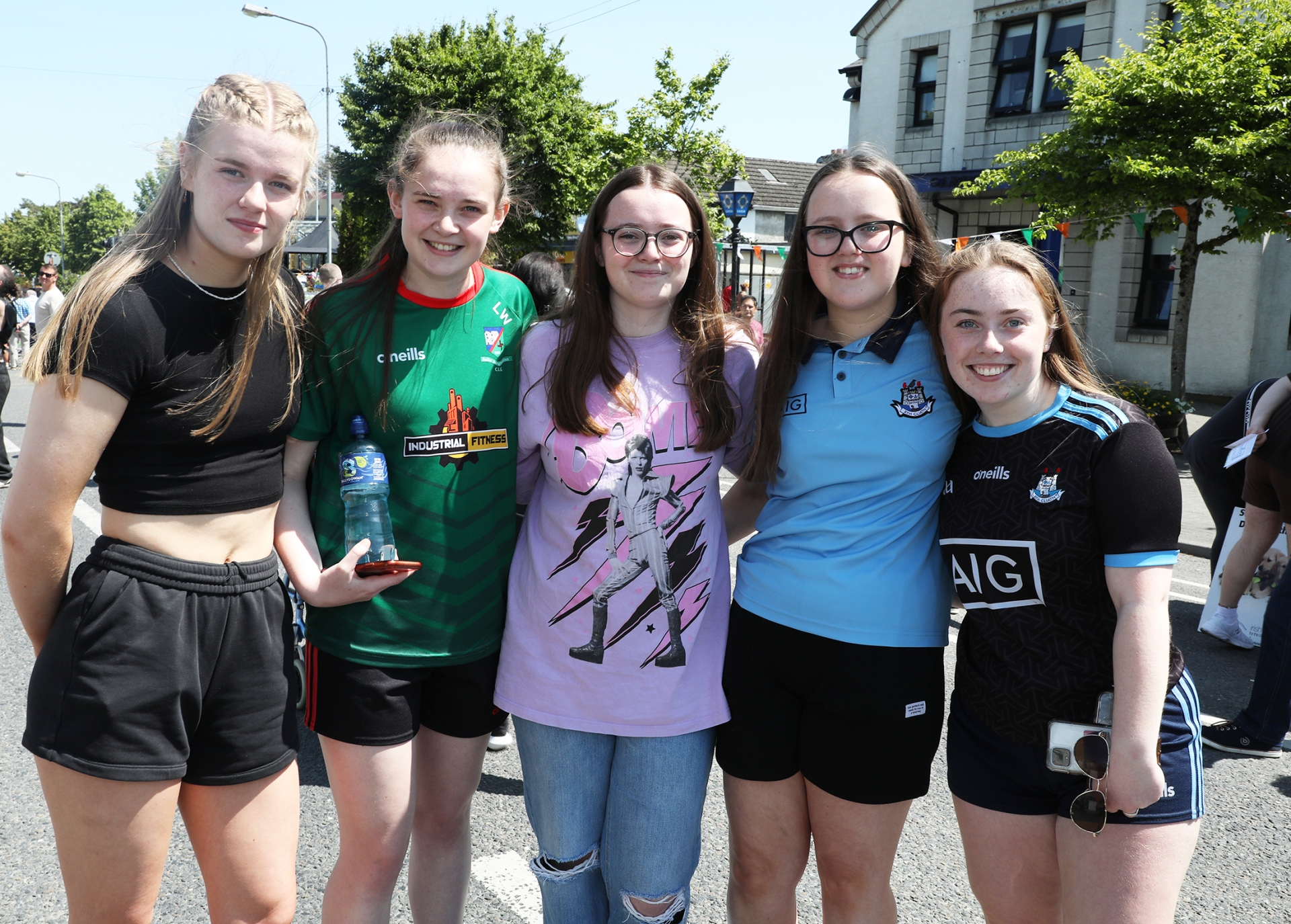 Michelle Curran, Leah Walker, Aoibhe Mulrooney, Katie Lawlor and Kayla McCabe