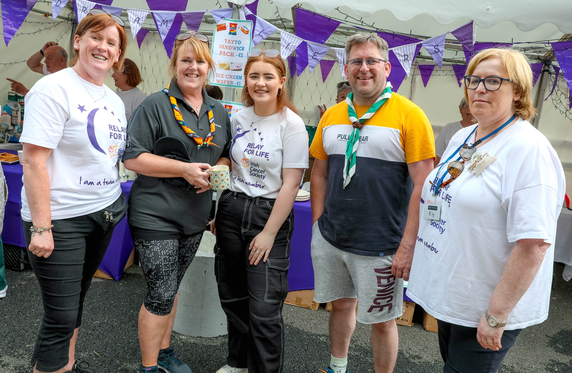 Geraldine Howard, Anne Kelly, Ava McKeown, Robert Kelly and Siobhan Howard