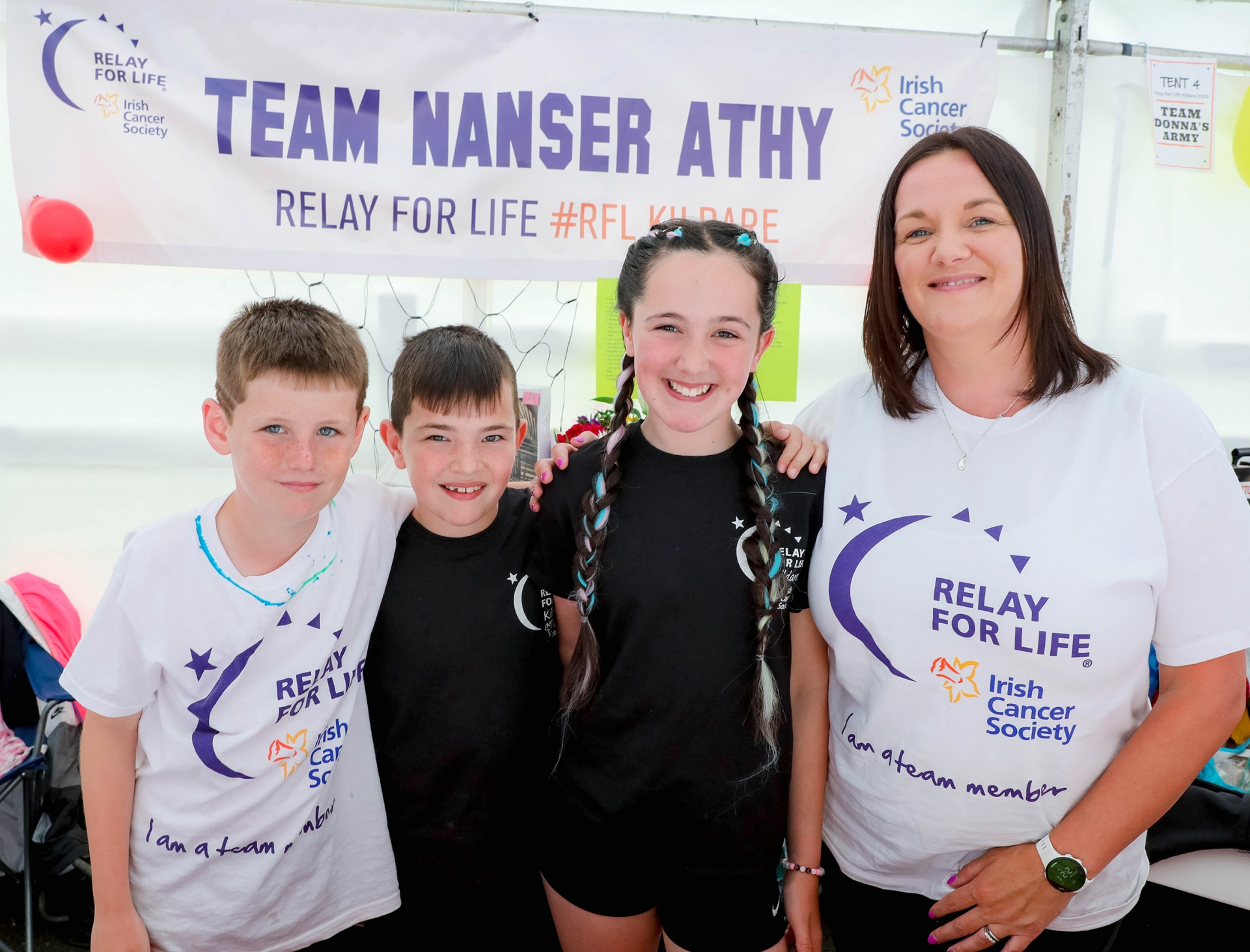 Adam Langton, Riley Nolan, Amelia Nolan and Sinead Nolan