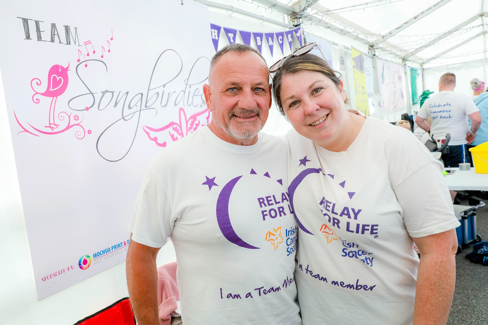 Mick Mulcahy and Roisin Mahony from Team Songbirdies