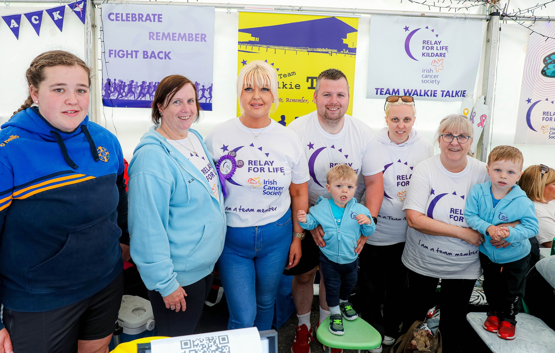 Alice Breen, Kathleen Duane, Anita Meenehan, Gavin Duane, Daithí Mitchell Duane, Fionn Mitchell, Siobhan Mitchell and Dayna Mitchell