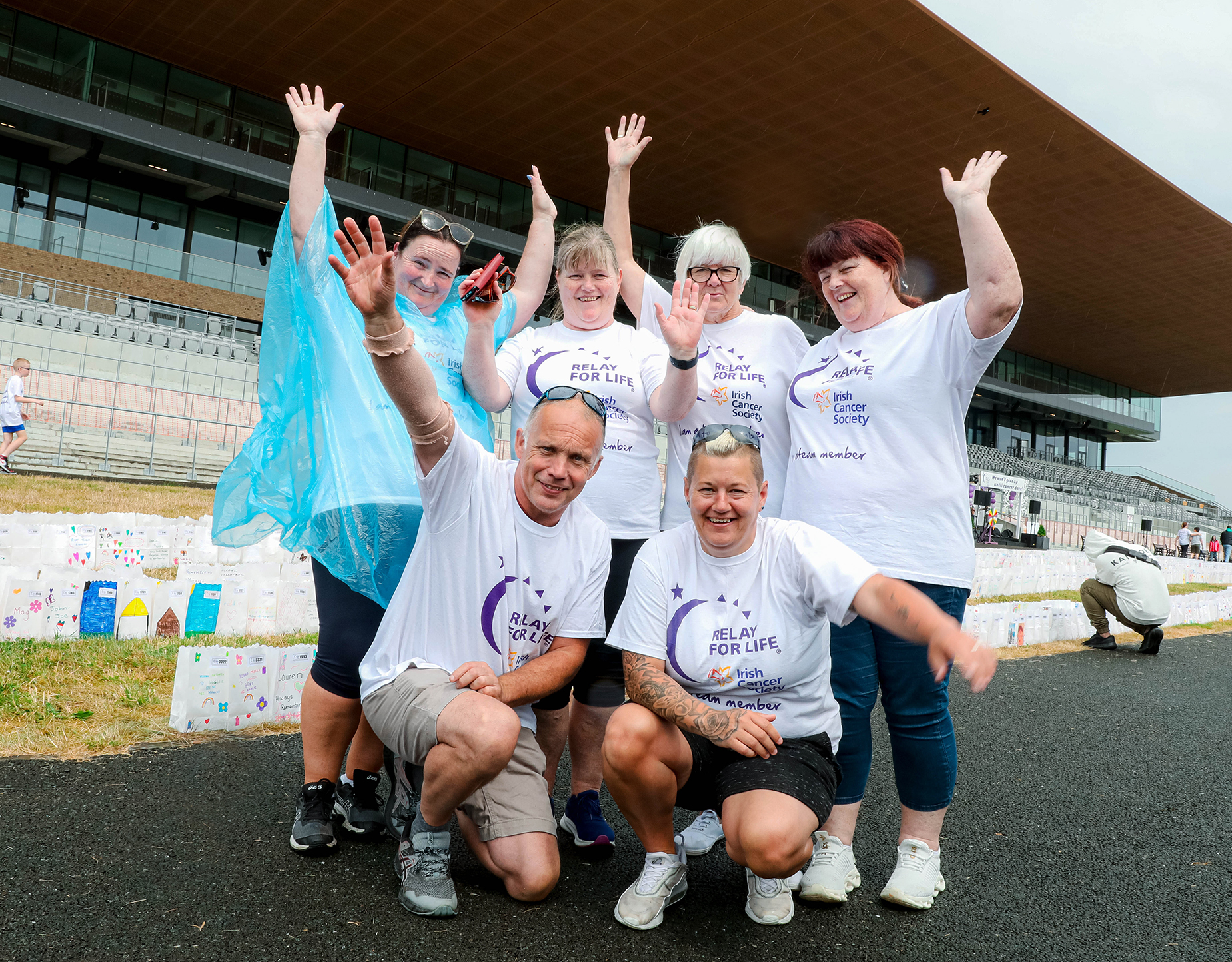 Natasha Gillgan, Tina McCabe, Madeline Lawless, Mary Powell, Andy Gilligan, Pauline Powell and Noel Herbert from Team Revellers