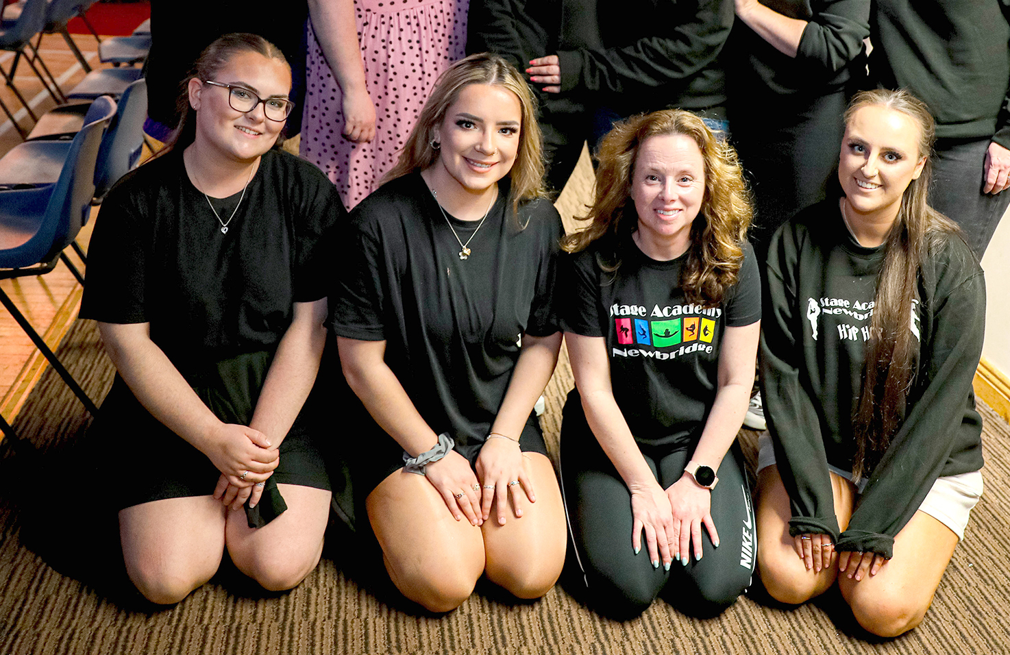 Caoimhe Gately (Vocal Coach), Tanya Gallagher (Drama Teacher), Brenda Malone Gilroy (Director Stage Academy) and Shauna Walsh (Hip Hop teacher)