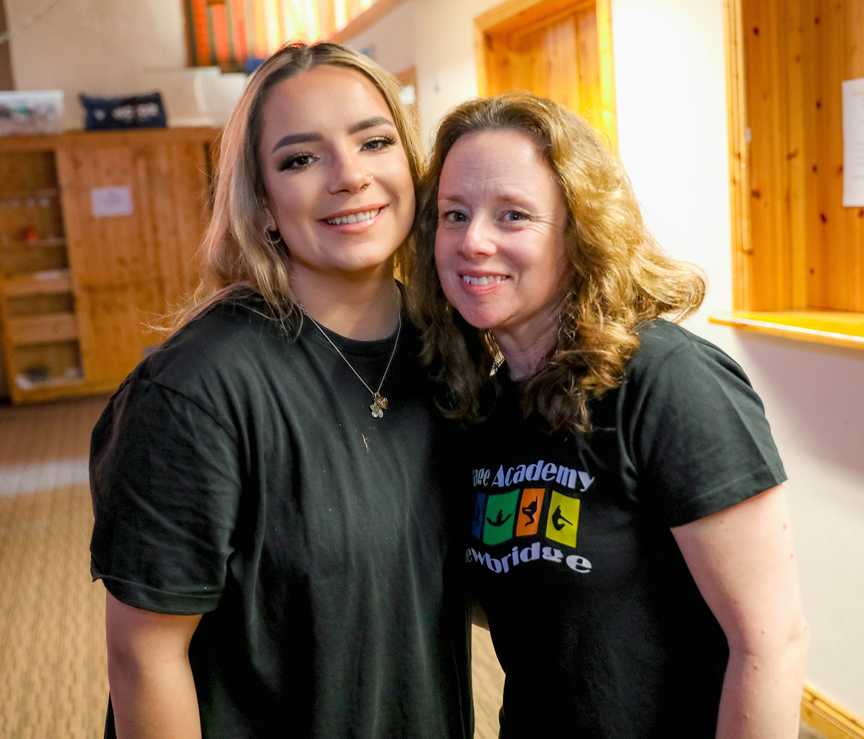 Tanya Gallagher and Brenda Gilroy (Director of Stage Academy)