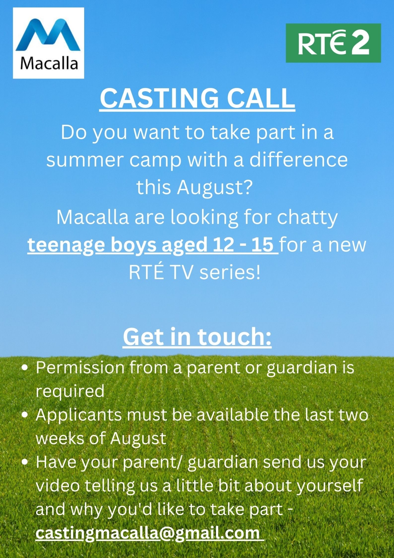 TV show looking for Kildare teenagers to take part in summer camp show
