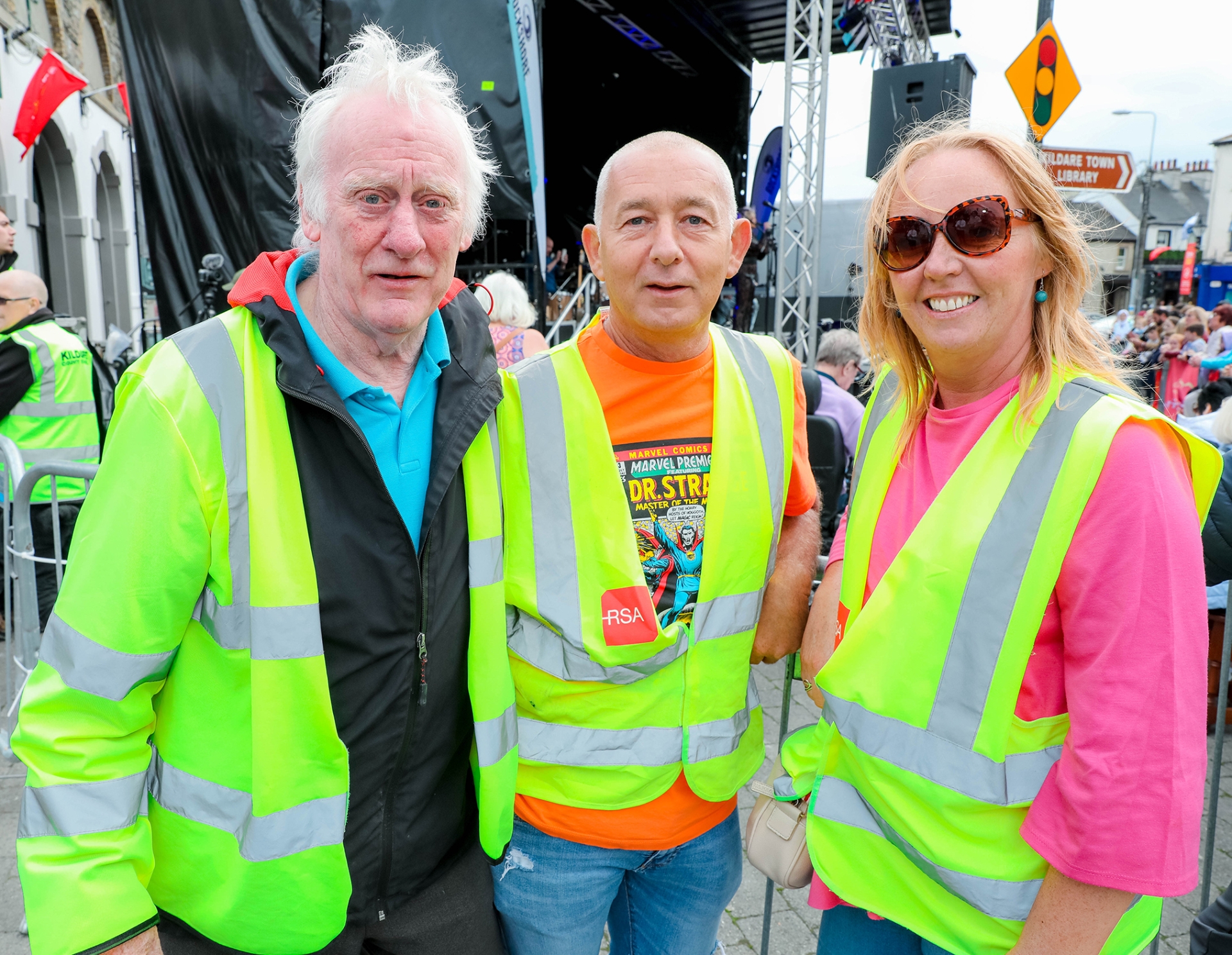 Ollie Kearns, Paddy Curran and Tracey Patel (Kildare Derby Festival Committee)