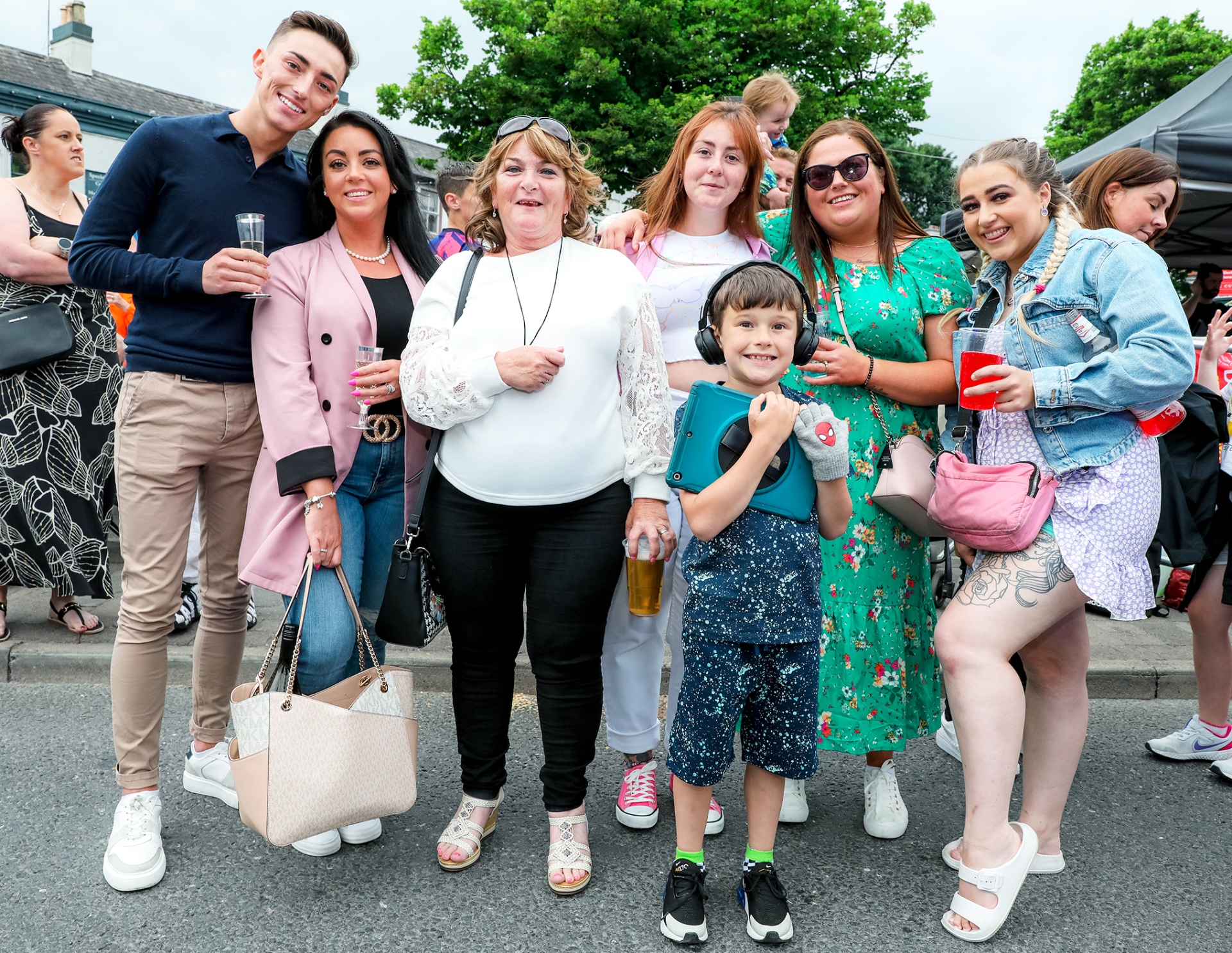 Catherine Harrington, Jamie Sheehan, Theresa Nugent, Shelly Nugent, Chelsea Wade, Ashden Wade and Leanne Disk