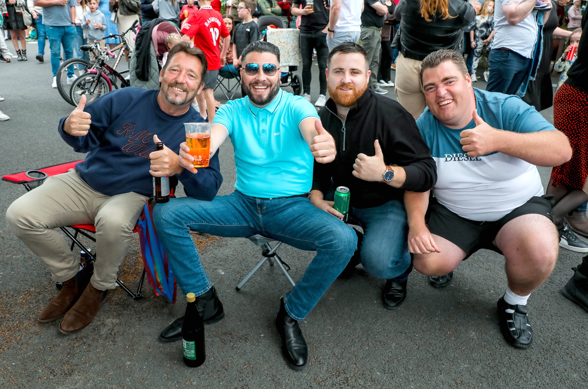 Thomas Ward, John Paul Collins, Charlie Ward and Thomas Ward Jr