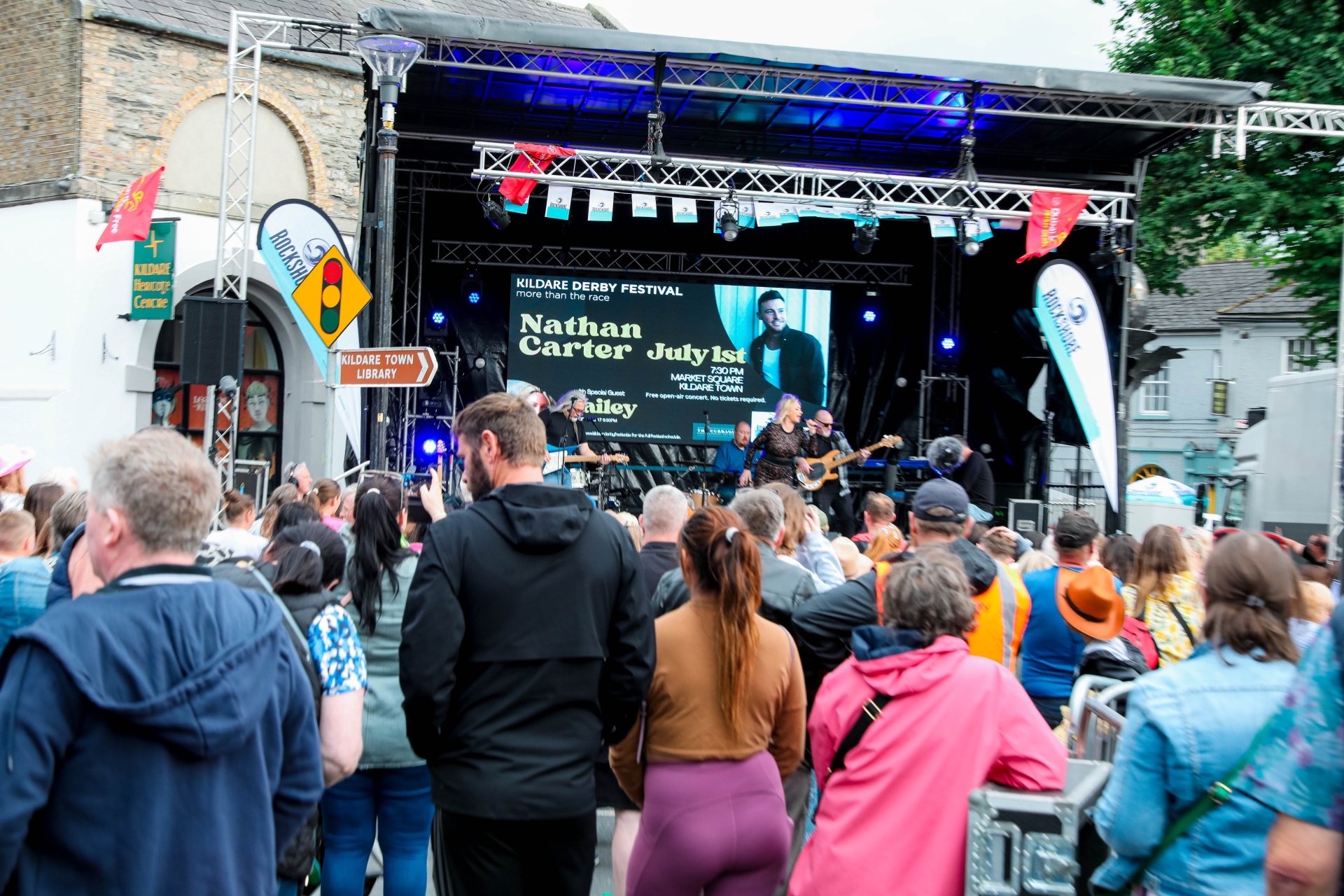 Arlene Bailey on stage at the Derby Festival