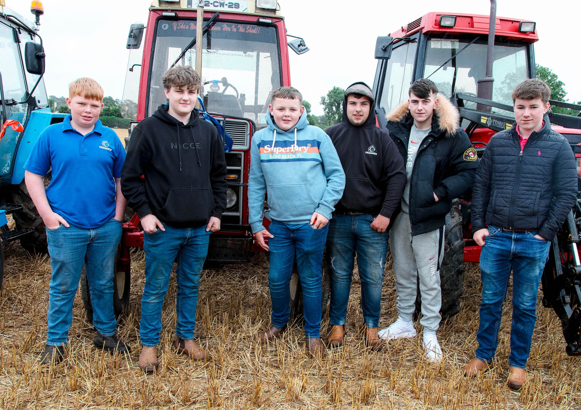 Conor Douglas, Cillian Kelly, Sean Rafferty, Alan Prendergast, Ben Whelan and Stephen Anderson