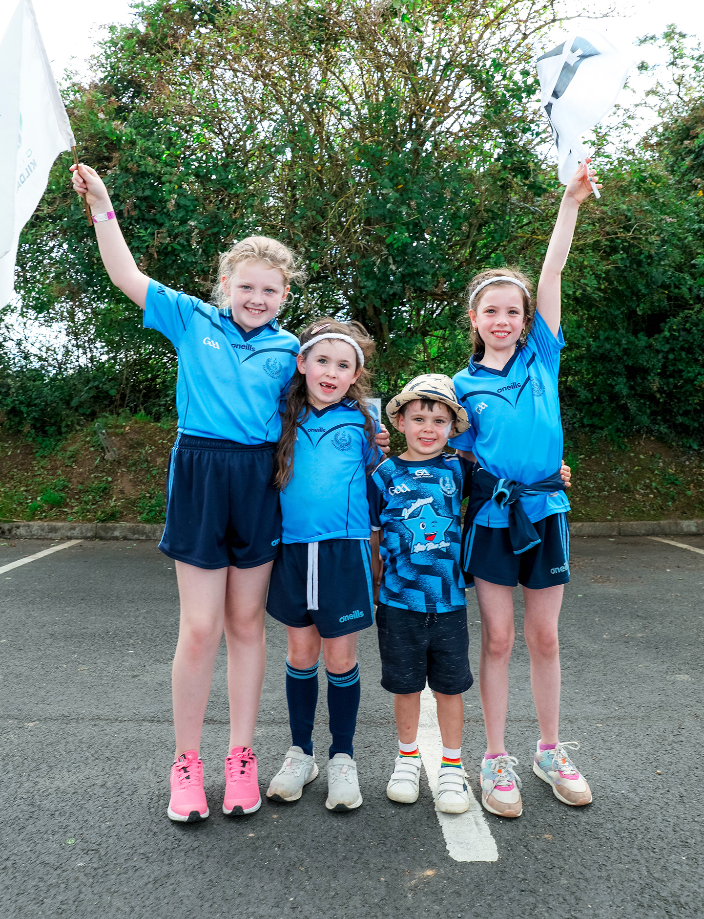 Cameron Belle Pender, Roisin Malone, Dara Malone and Éabha Malone