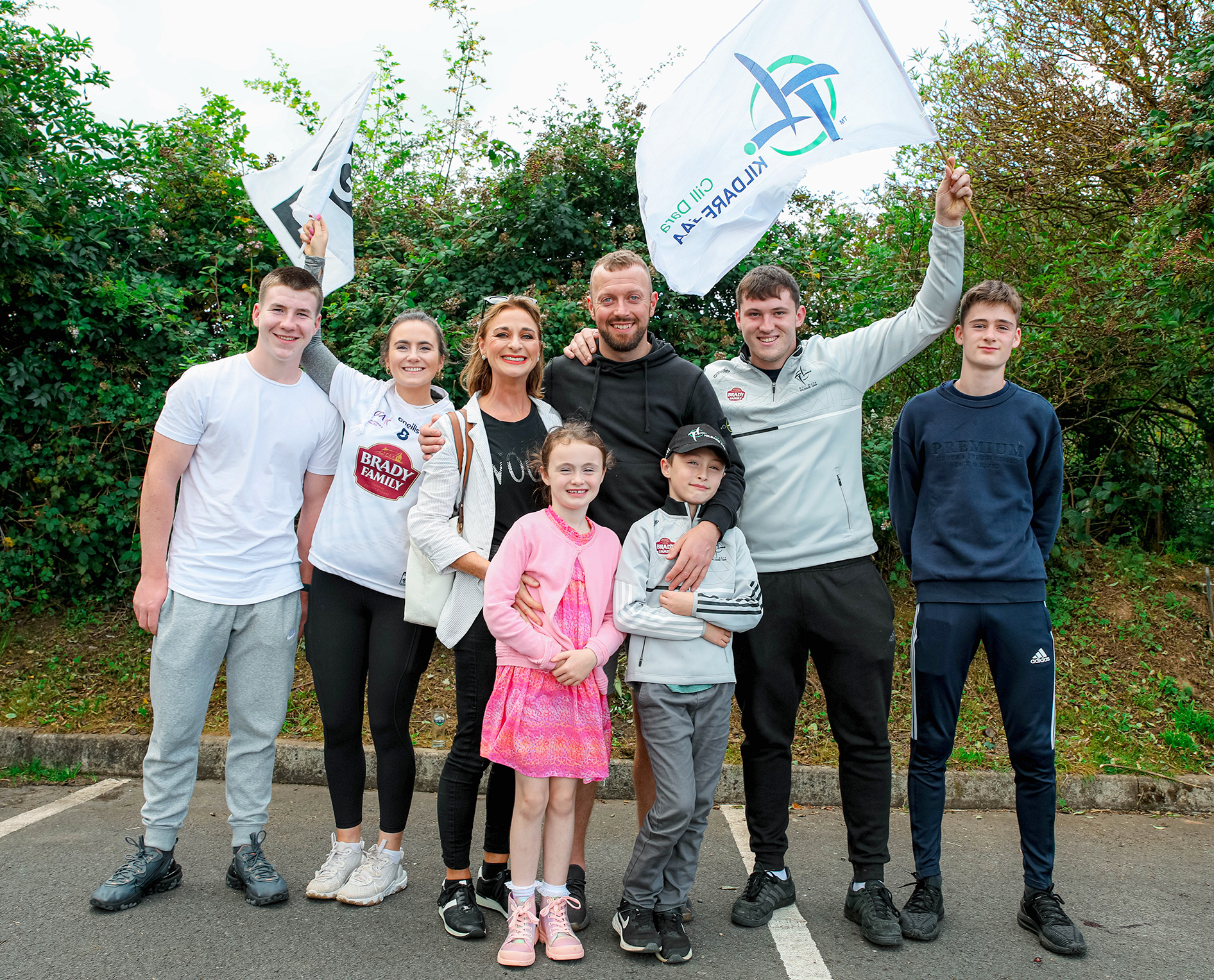 Ben Harvey, Caoimhe Harvey, Teresa Harvey Kelly, Maurice Sexton, Ava Costello, Hugh Costello, Peter Judge and Matthew Kelly