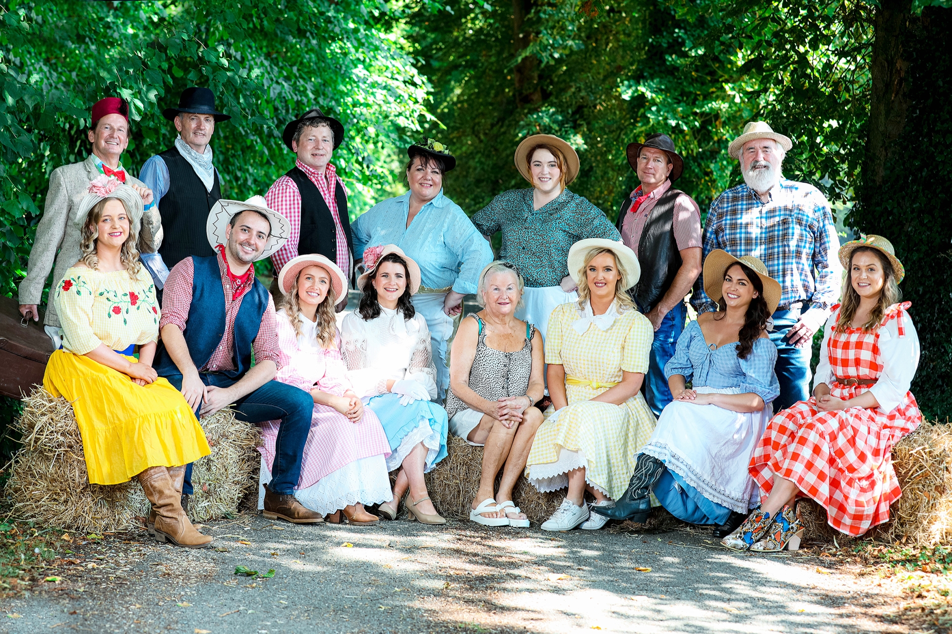 Mona Conroy (Director) with the cast of Oklahoma