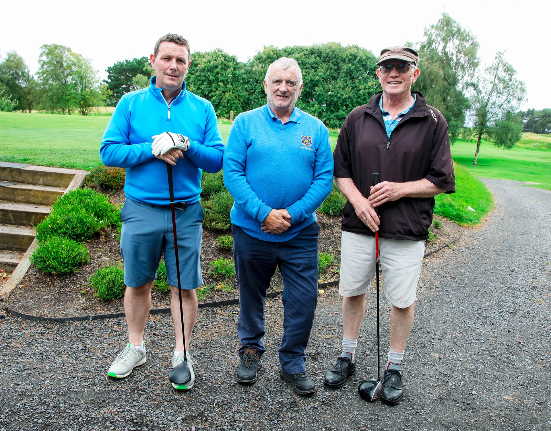 David McLoughlin, Peter O'Connell (Captain)  and Mike O'Carroll