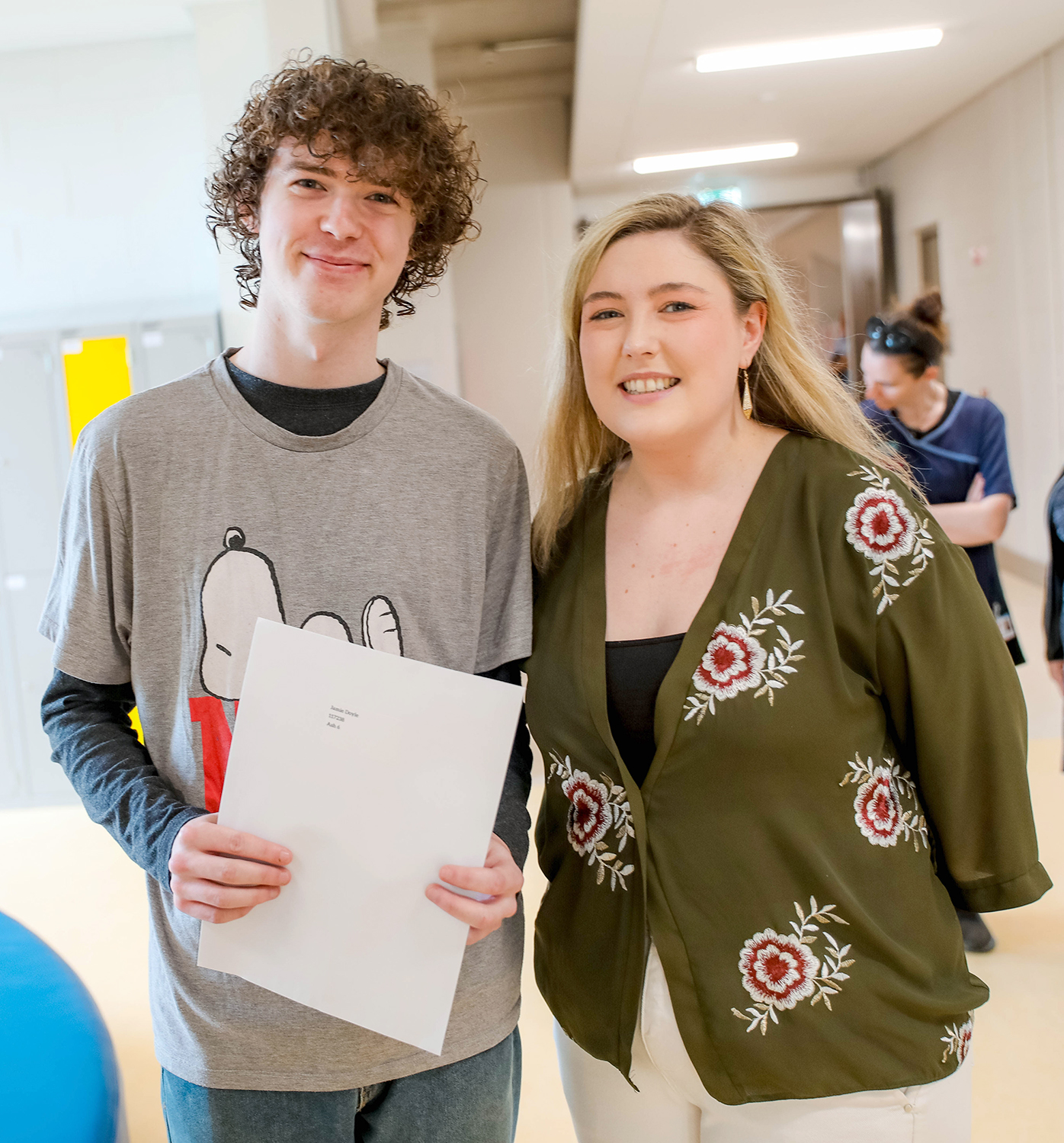 Jamie Doyle and Cliona O'Sullivan (Teacher)